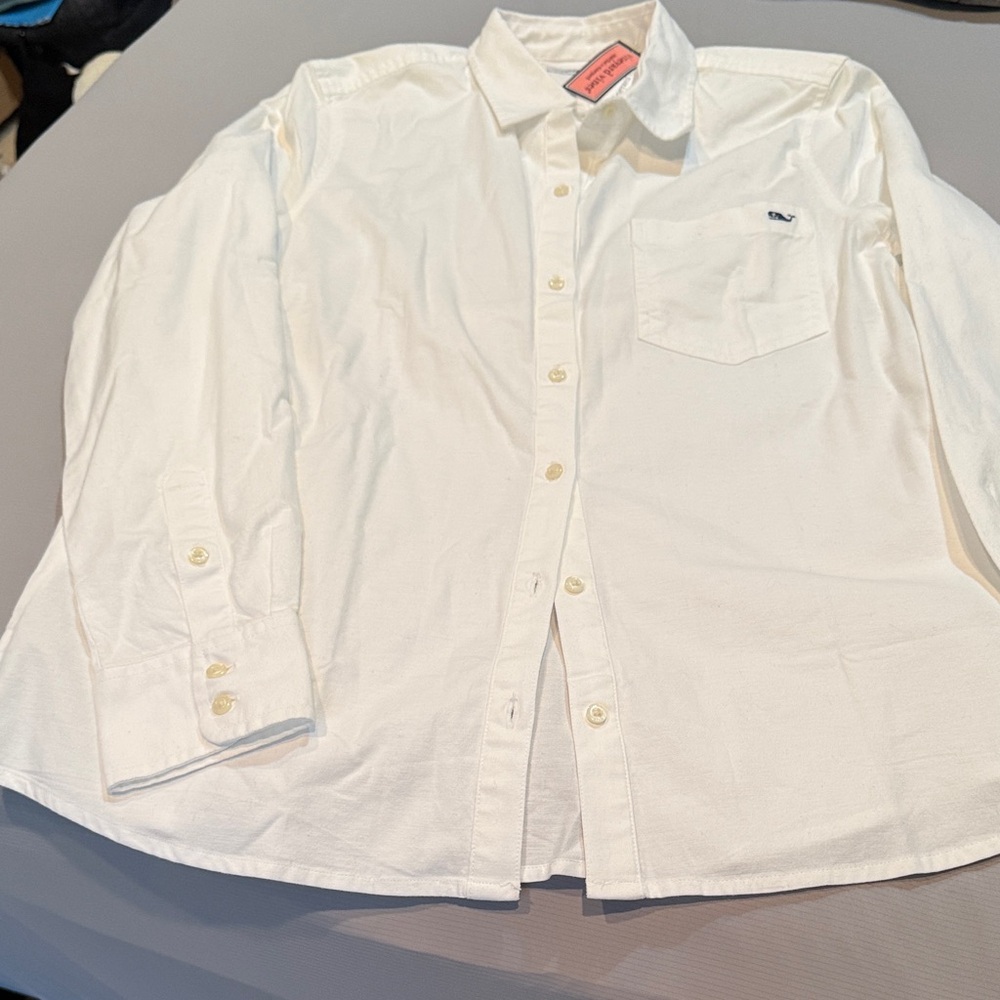 Vineyard Vines White Button-Down Shirt